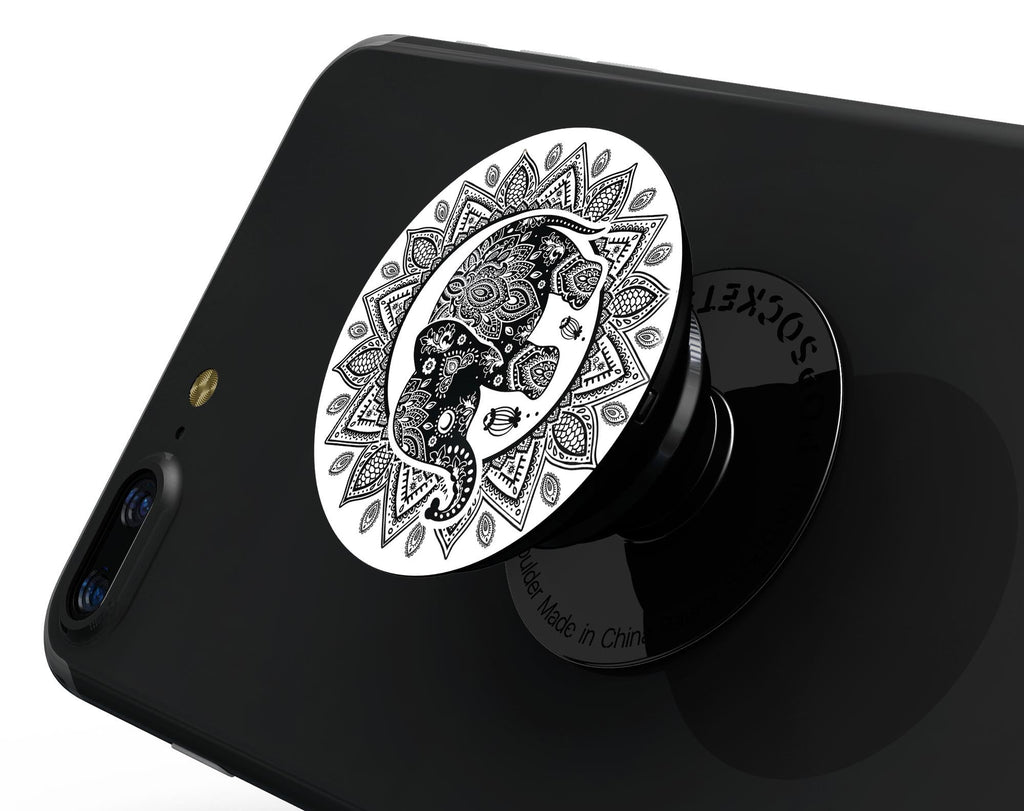 Indian Mandala Elephant - Skin Kit for PopSockets and other Smartphone