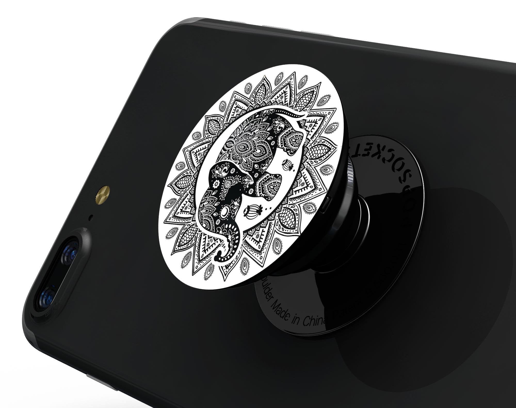 Indian Mandala Elephant - Skin Kit for PopSockets and other Smartphone