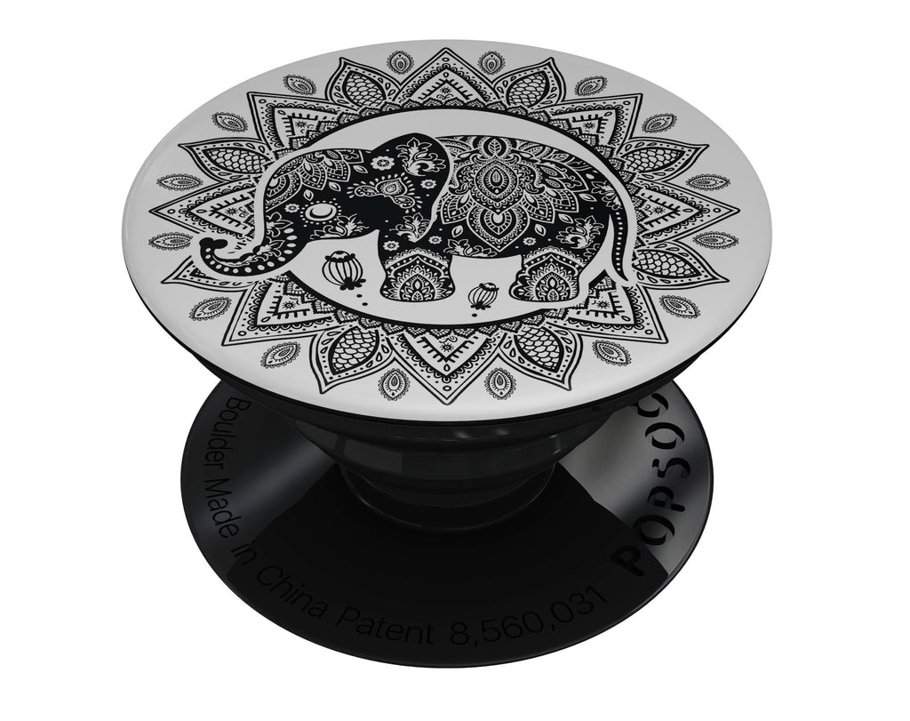 Indian Mandala Elephant - Skin Kit for PopSockets and other Smartphone