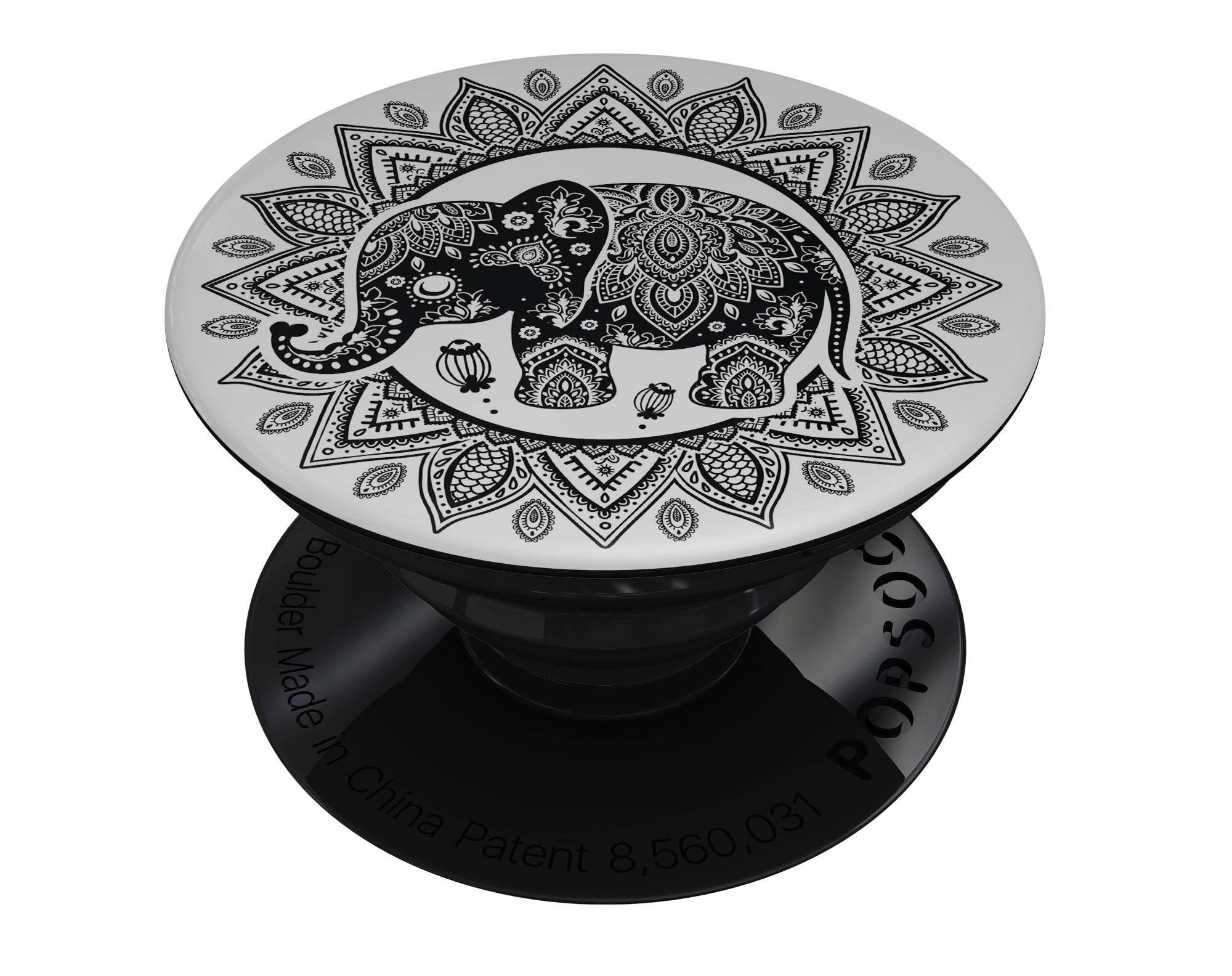 Indian Mandala Elephant - Skin Kit for PopSockets and other Smartphone