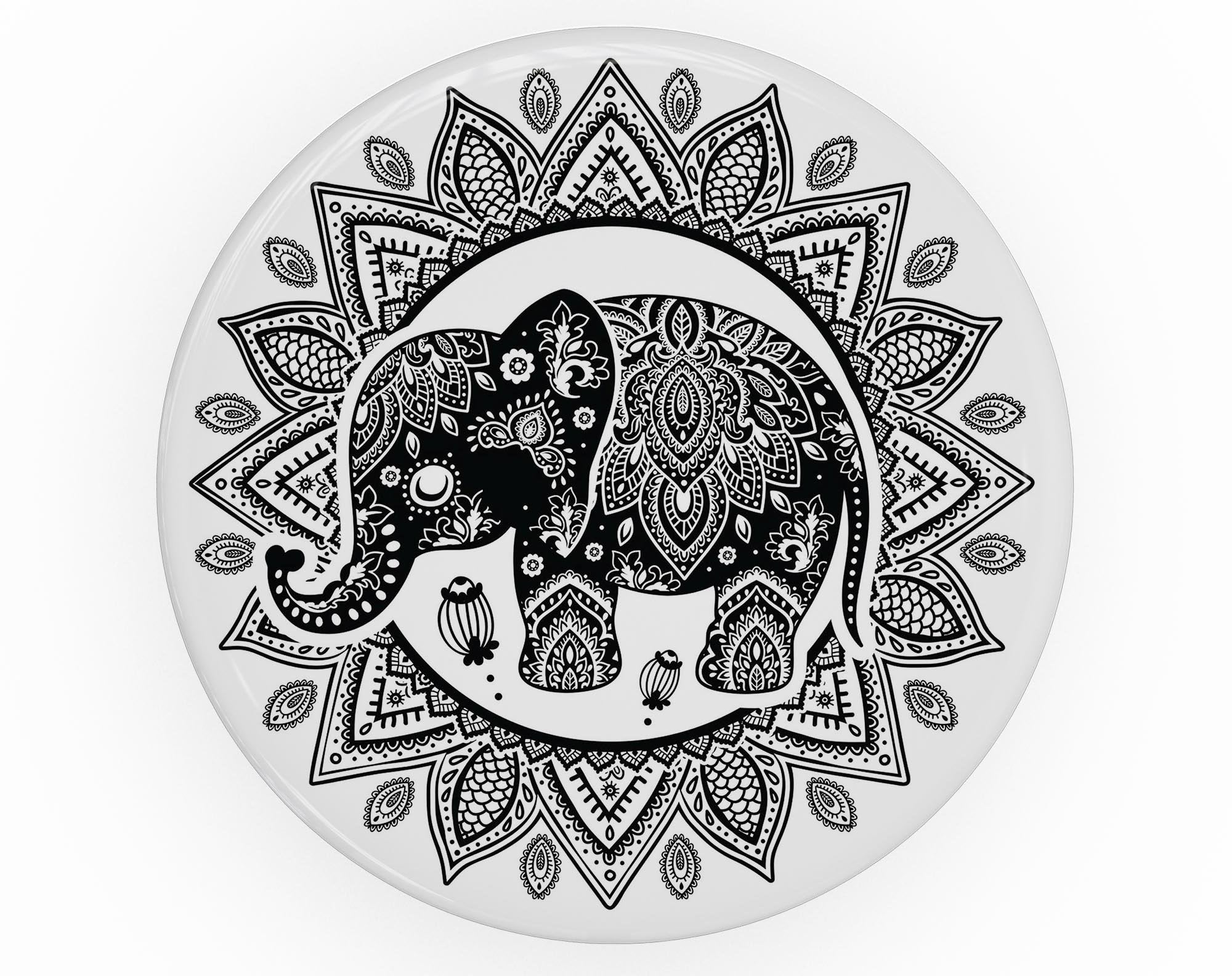 Indian Mandala Elephant - Skin Kit for PopSockets and other Smartphone