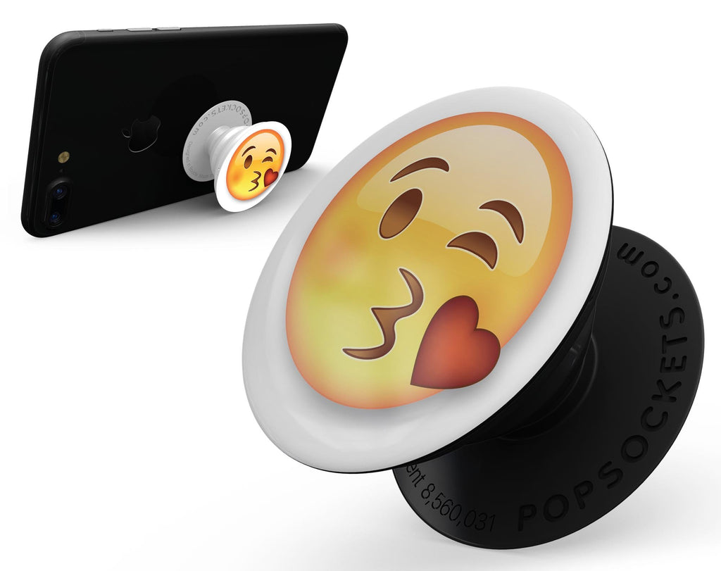 Kiss Emoticon Emoji - Skin Kit for PopSockets and other Smartphone