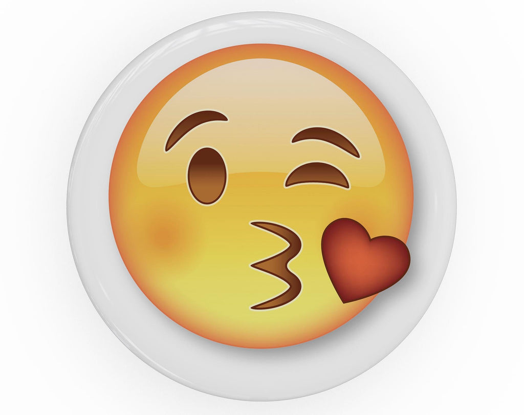 Kiss Emoticon Emoji - Skin Kit for PopSockets and other Smartphone