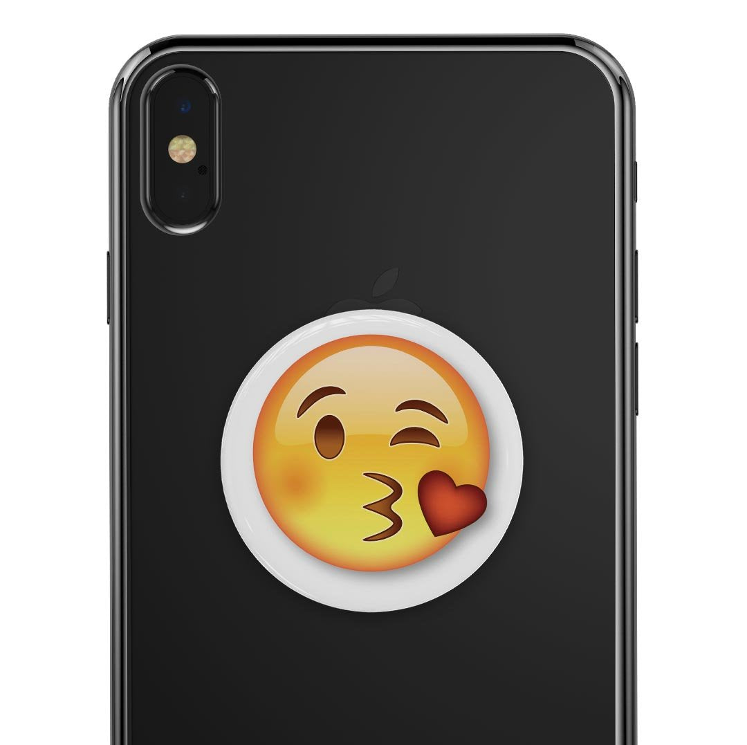 Kiss Emoticon Emoji - Skin Kit for PopSockets and other Smartphone
