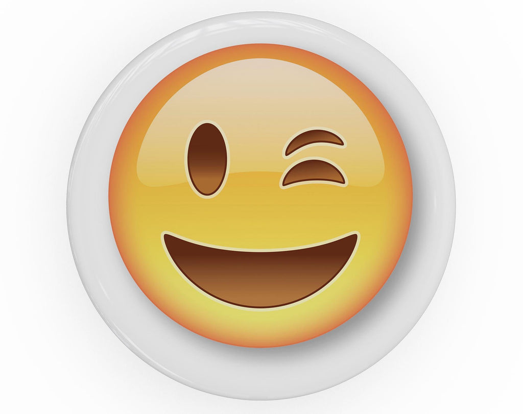 Wink Emoticon Emoji - Skin Kit for PopSockets and other Smartphone