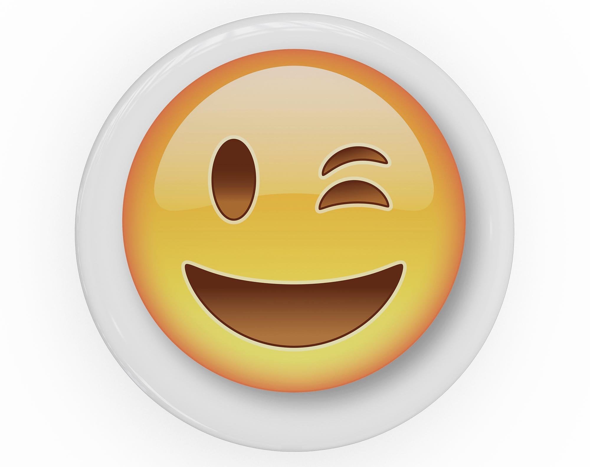 Wink Emoticon Emoji - Skin Kit for PopSockets and other Smartphone