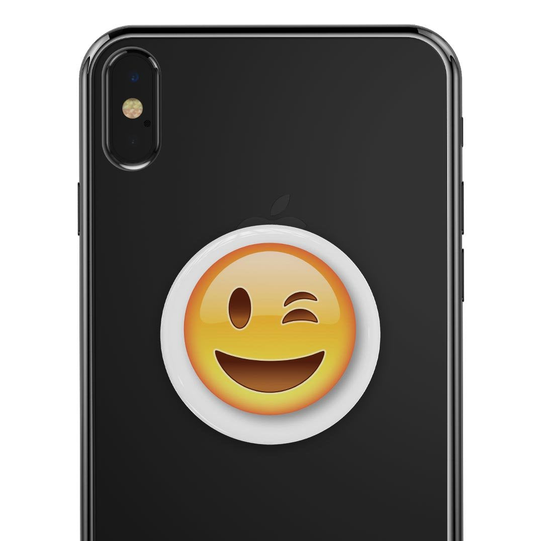 Wink Emoticon Emoji - Skin Kit for PopSockets and other Smartphone
